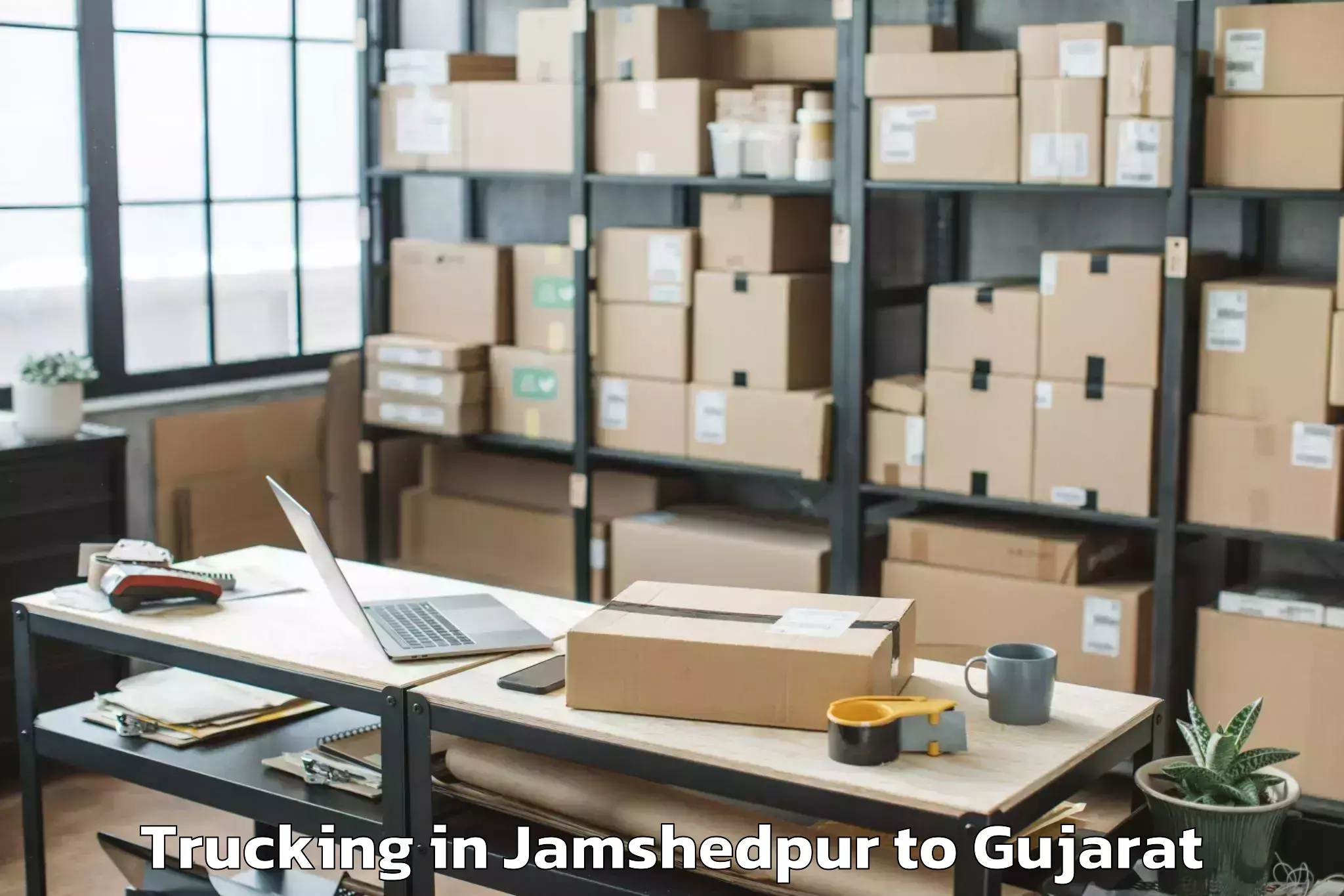 Jamshedpur to Dediapada Trucking Booking